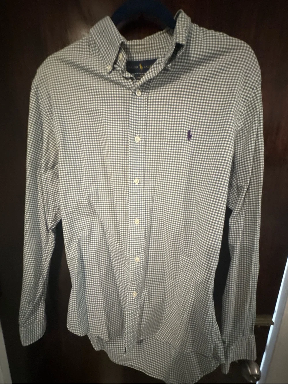 Bundle 3 for $25. Polo by Ralph Lauren Gingham Button-Down Shirt. Size Medium.